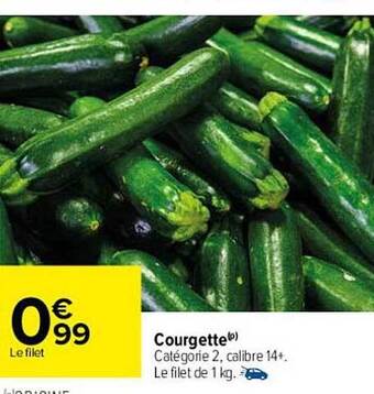 Carrefour Courgette offre