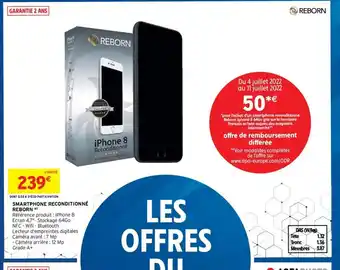 Intermarché Smartphone Reconditionné Reborn offre