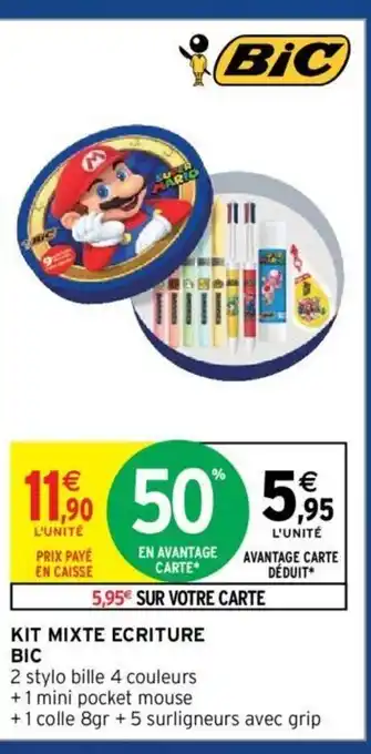 Intermarché Bic Kit Mixte Ecriture offre