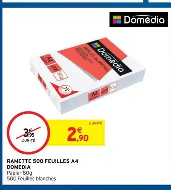 Intermarché Domedia Ramette 500 Feuilles A4 offre