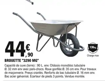 E.Leclerc Brico Brouette 3290mg offre