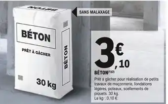 E.Leclerc Brico Béton offre