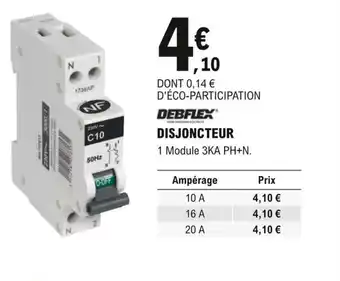 E.Leclerc Brico Debflex Disjoncteur offre