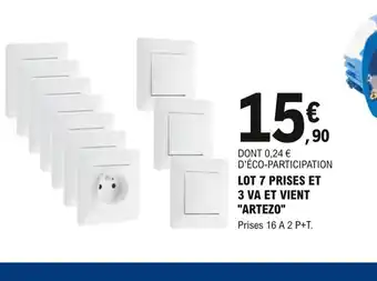 Lot 7 Prises Et 3 Va Et Vient Artezo