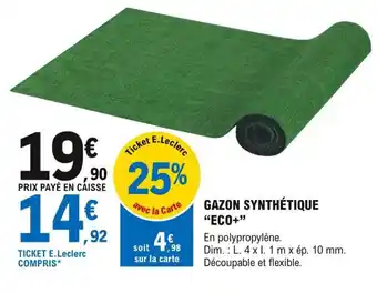 E.Leclerc Brico Gazon Synthétique Eco+ offre