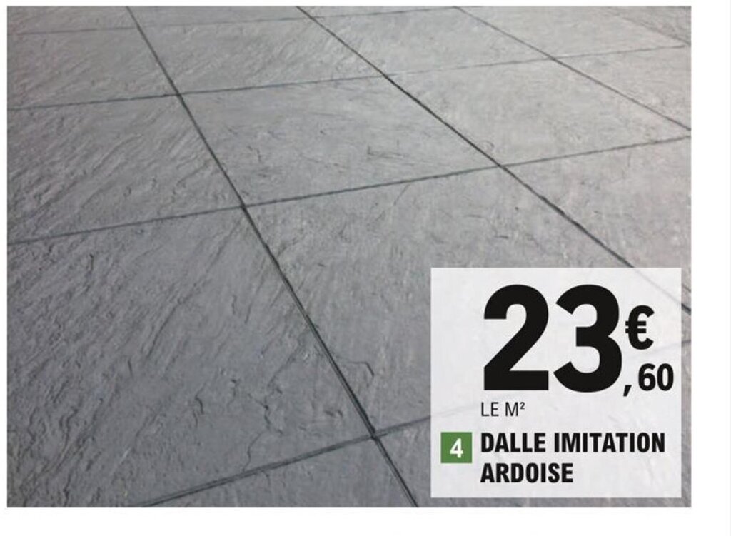 Promo Dalle Imitation Ardoise chez E.Leclerc Brico