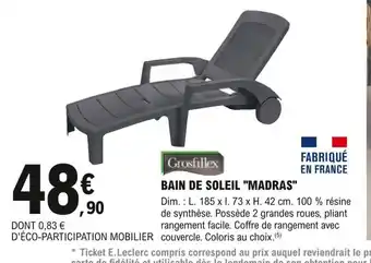 E.Leclerc Brico Bain de Soleil Madras offre