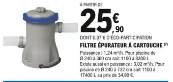 E.Leclerc Brico Filtre épurateur à Cartouche offre