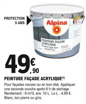 E.Leclerc Brico Peinture Façade Acrylique offre