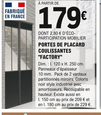 Portes de Placard Coulissantes Factory
