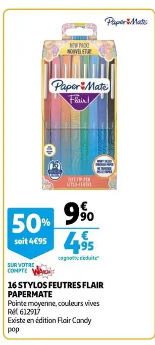 16 Stylos Feutres Flair Papermate
