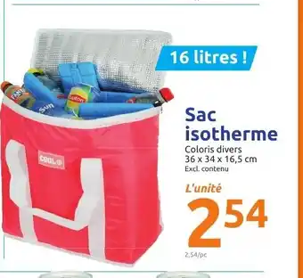 Action Sac Isotherme offre