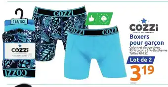 Action Cozzi Boxers Pour Garçon offre