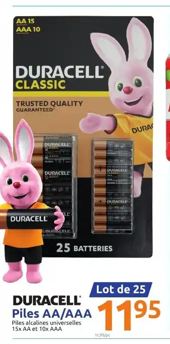 Action Duracell Piles AA/AAA offre
