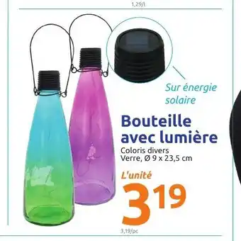Action Bouteille Avec Lumière offre