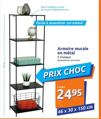 Action Armoire Murale En Métal offre