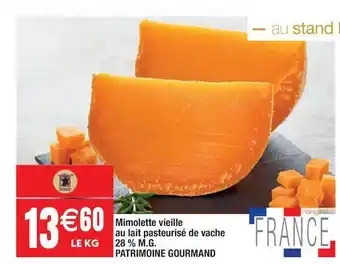 Cora x Carrefour Mimolette Vieille Au Lait Pasteurisé De Vache 28% M.g. Patrimoine Gourmand offre