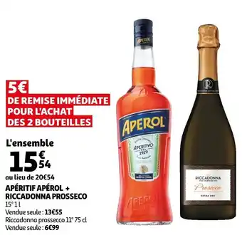Riccadonna / apérol apéritif + prosseco