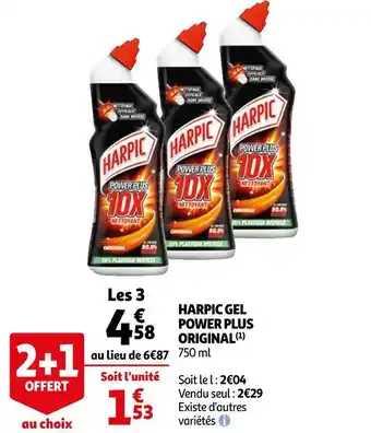 Auchan Harpic gel power plus original offre