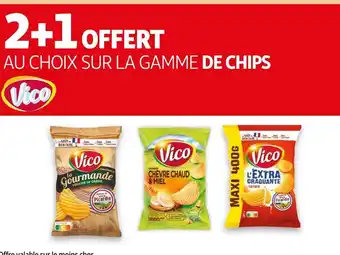 Auchan Vico bon plan sur la gamme de chips de la marque vico offre