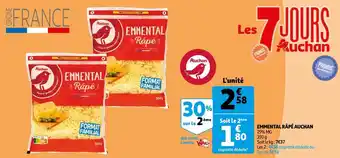 Auchan Auchan emmental râpé offre