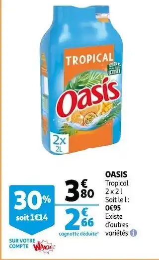 Auchan Oasis oasis offre