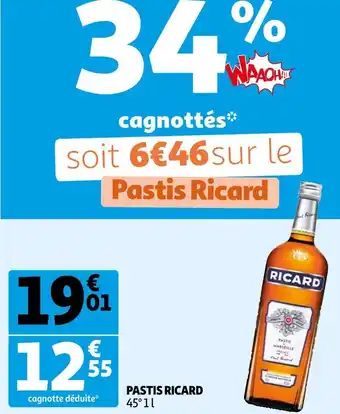 Auchan Pastis ricard offre