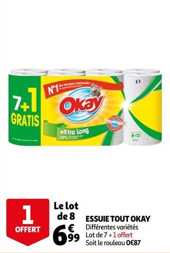 Auchan Okay essuie tout offre