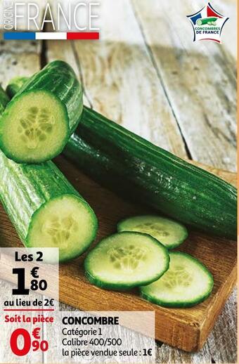 Auchan Concombre offre