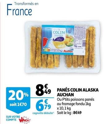 Auchan Auchan panés colin alaska offre
