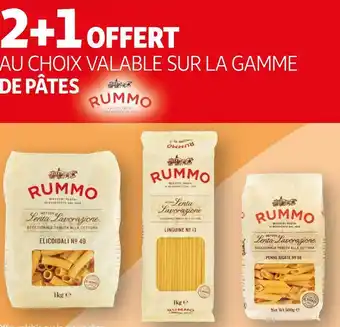 Auchan Rummo bon plan sur la gamme de pates rummo offre