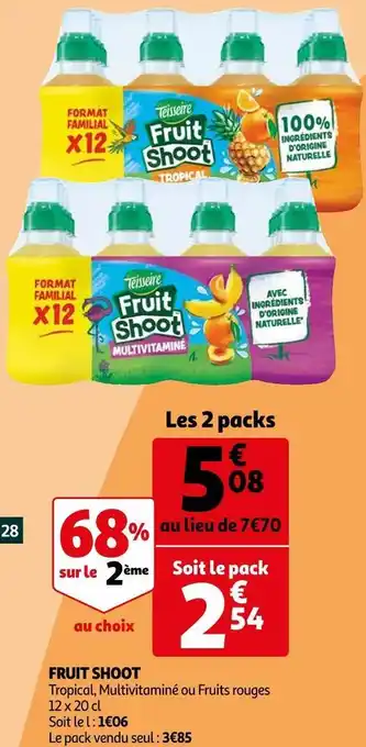 Auchan Fruit shoot fruit shoot offre