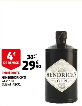 Auchan Hendrick's gin offre
