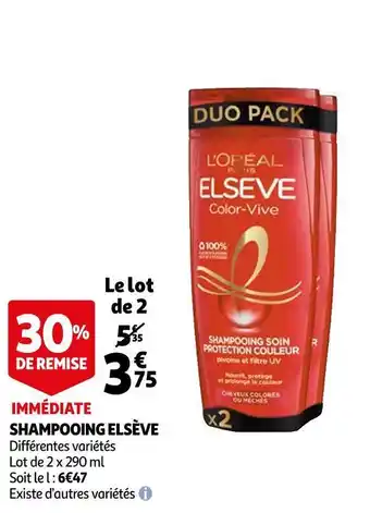 Auchan Elsève shampooing offre