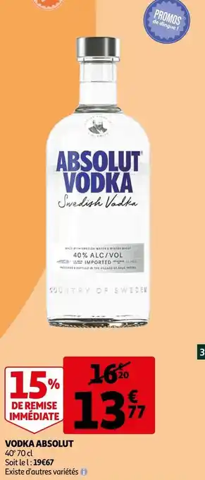 Auchan Absolut vodka vodka absolut offre