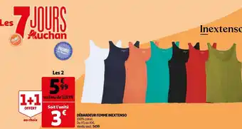 Auchan In extenso débardeur femme offre