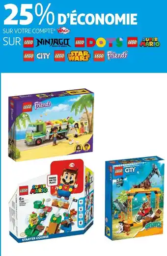 Auchan Ninjago / lego / super mario bon plan sur marques ninjago, lego, super mario offre