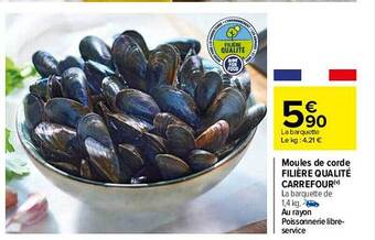 Carrefour Moules De Corde Filière Qualité Carrefour offre