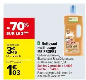 Carrefour Nettoyant Multi-usage Mr Propre offre