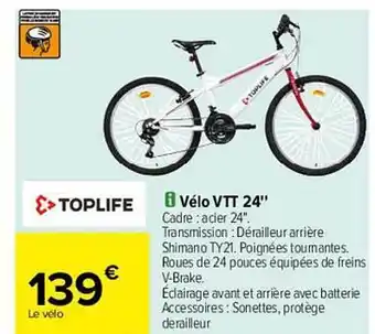 Carrefour Vélo Vtt 24 offre