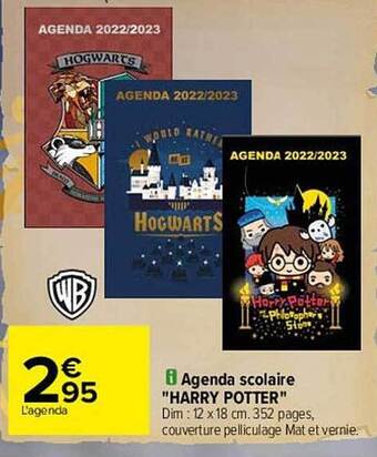 Carrefour Agenda Scolaire offre