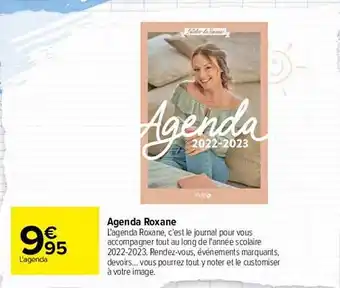 Carrefour Agenda Roxane offre