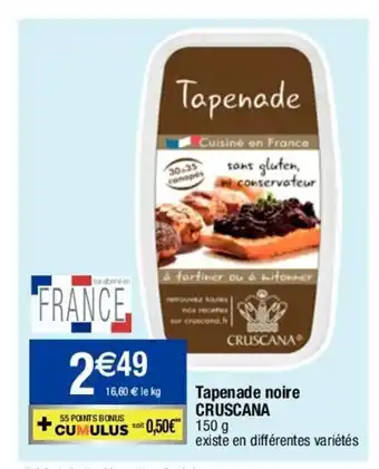 Migros Tapenade Noire Cruscana offre