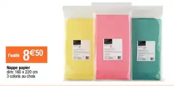 Migros Nappe Papier offre