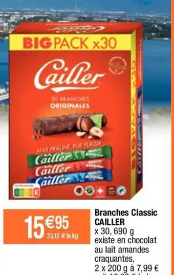 Migros Cailler Branches Classic offre