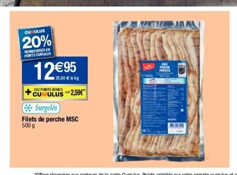 Migros Filets De Perche MSC offre