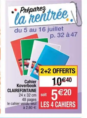 Cahier Koverbook Clairefontaine