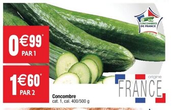 Cora x Carrefour Concombre offre