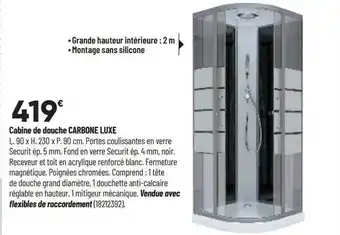 Cabine De Douche Carabone Luxe