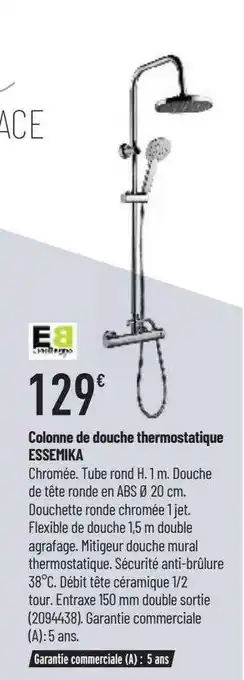 Bricorama Colonne De Douche Thermostatique Essemika offre